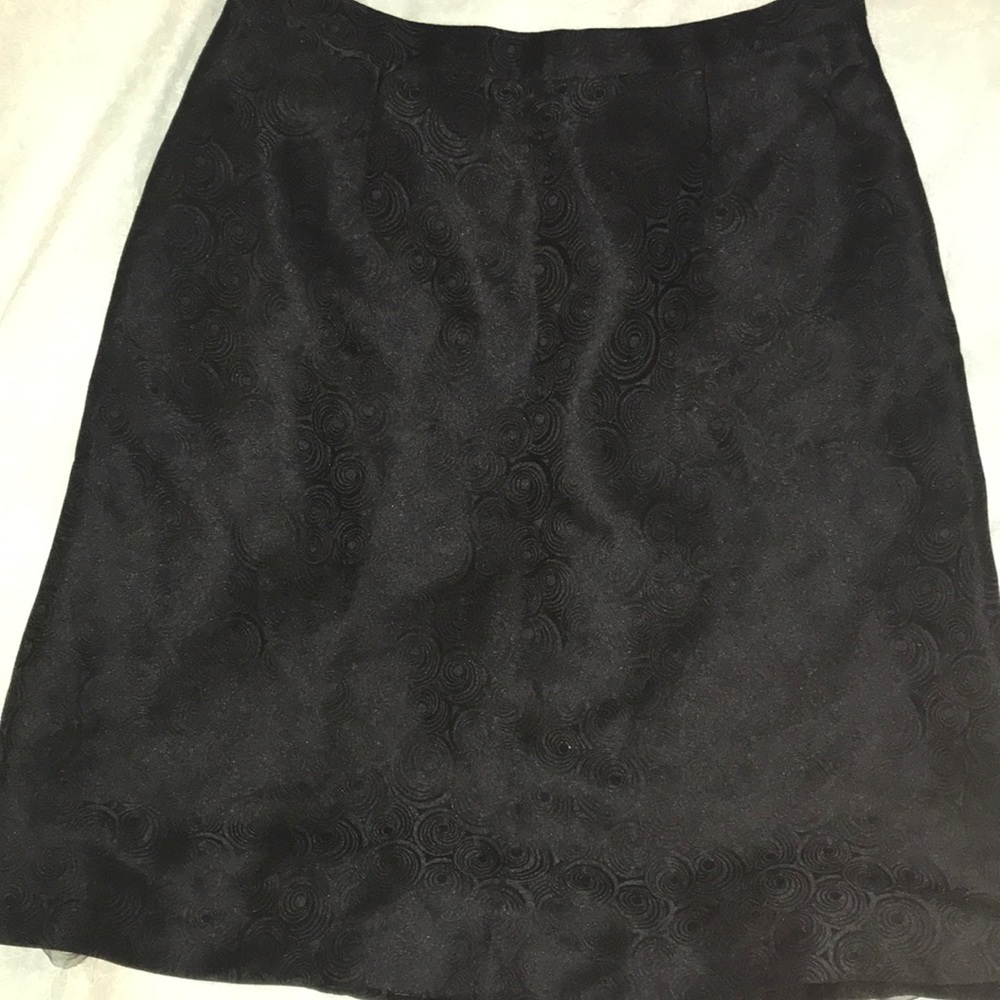 Black a-line skirt with tulle bottom